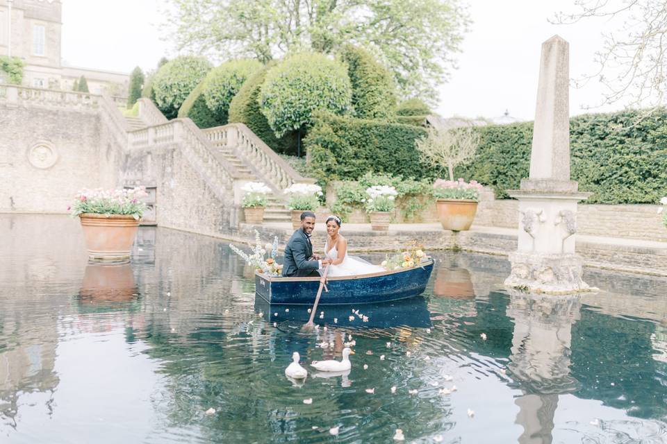 Couple on a boat