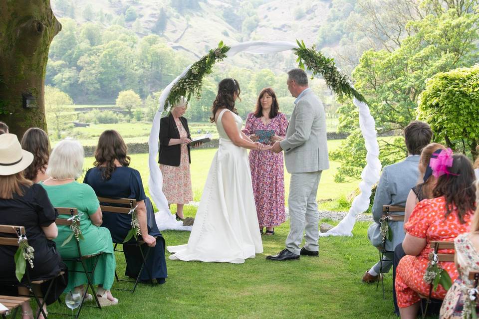 Beautiful outdoor ceremony