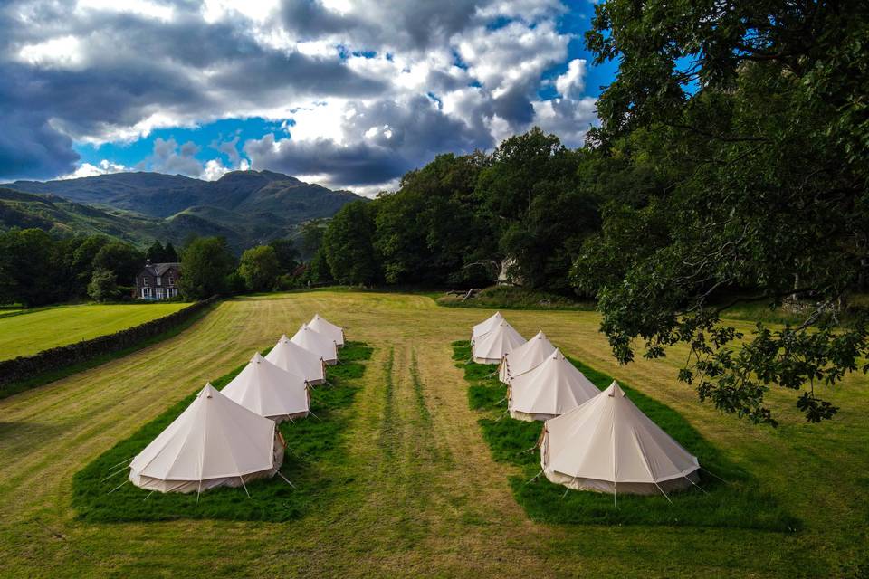 Bell tent wedding