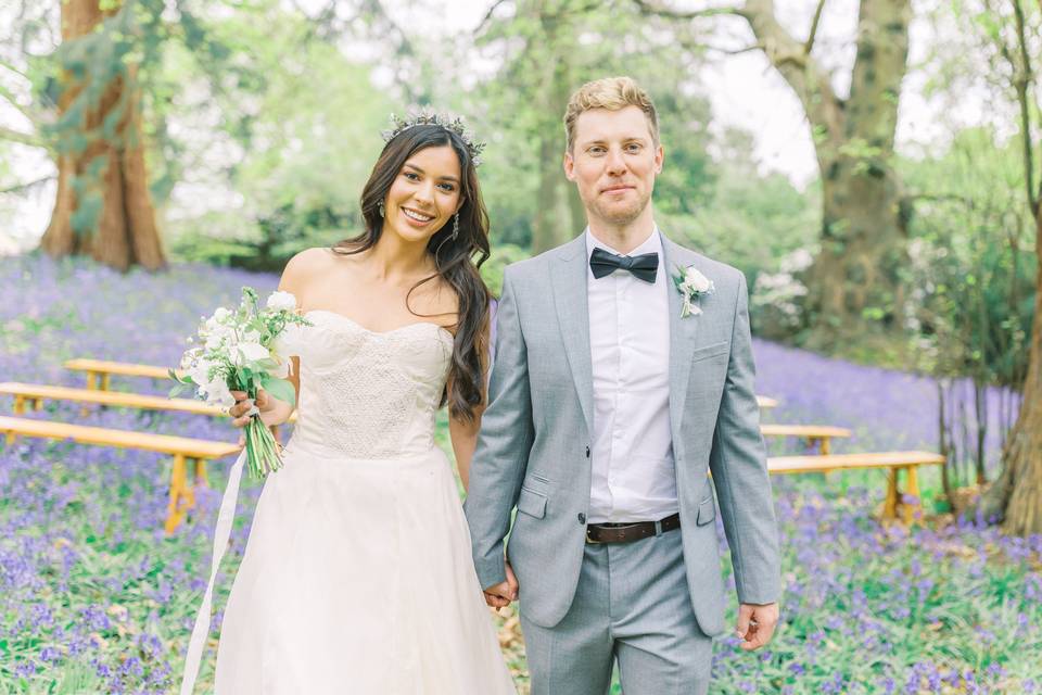 Bluebell wood ceremony