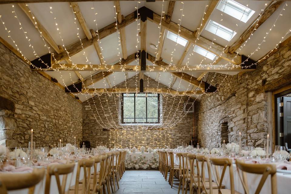 Beautiful twinkly barn