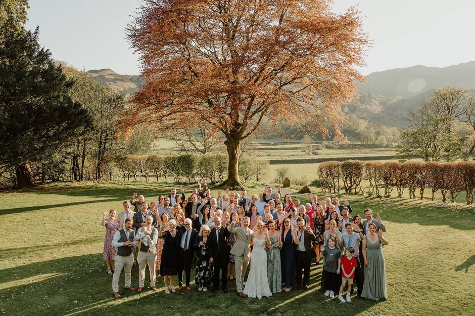 All the wedding party