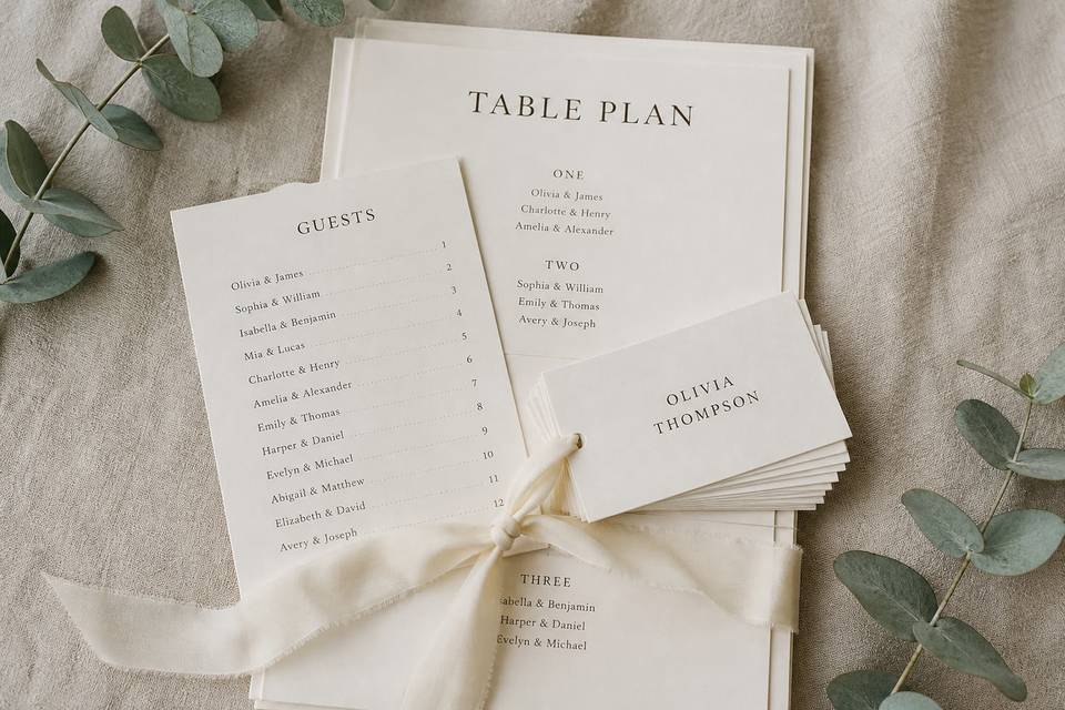 Wedding stationery detail by House of Vellum