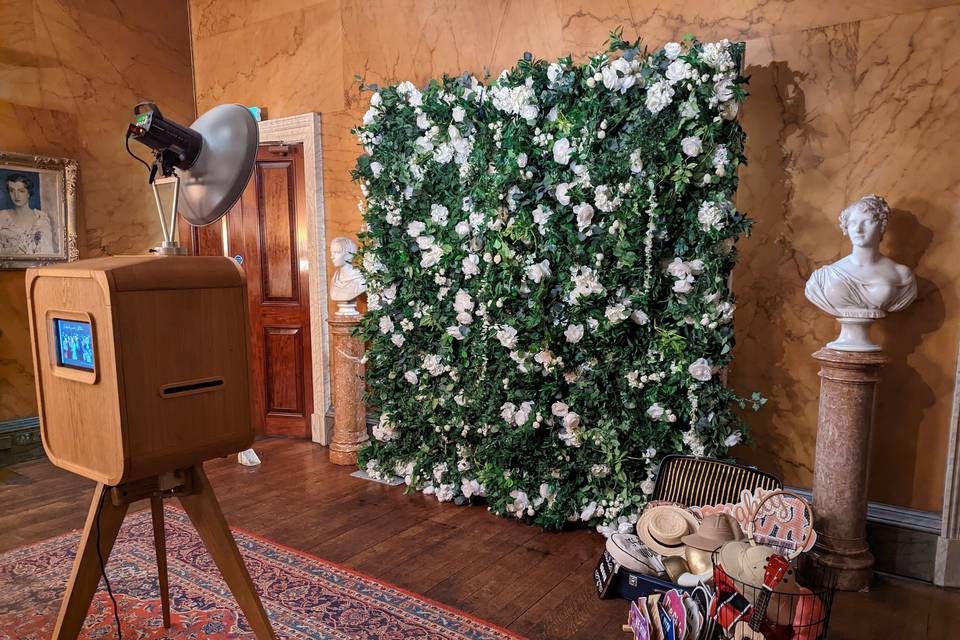 Foliage wall at Prestwold Hall