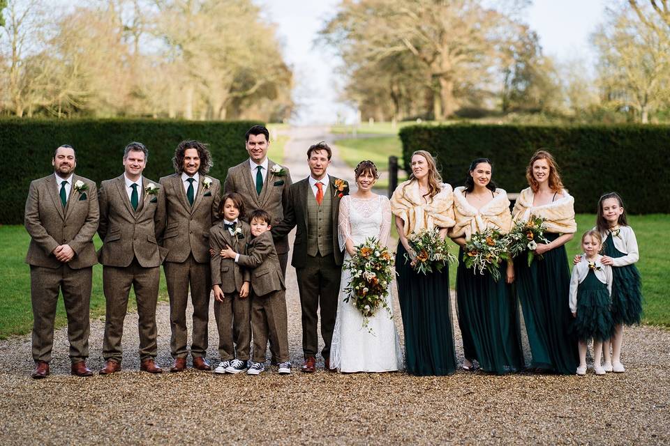 Ufton Court bridal party