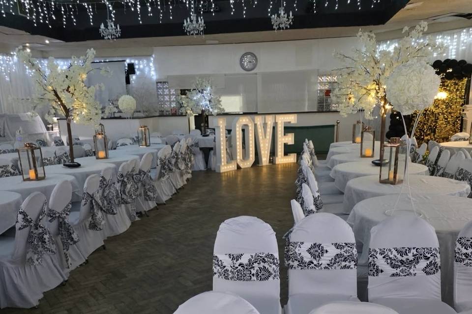 A vows set-up