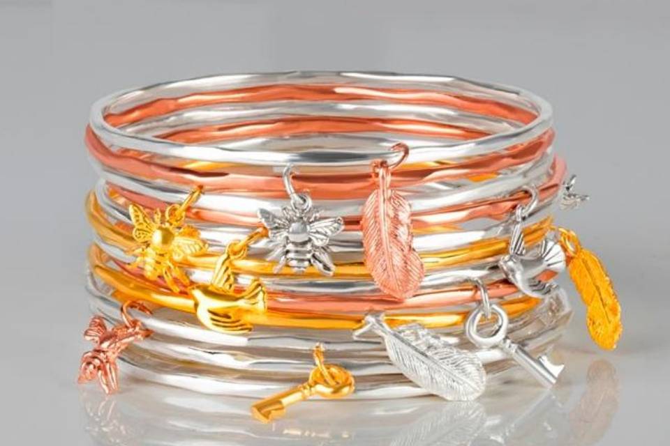 Lily Blanche Charm Bangles