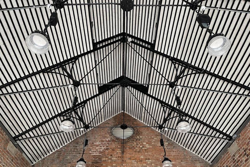 Vaulted roof in heritage space