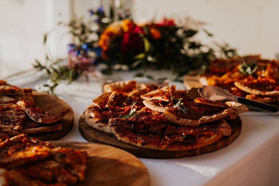 Pizza evening buffet