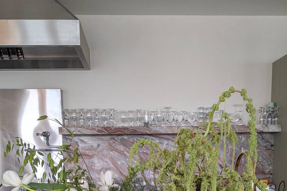 Soho House Floral Sculpture