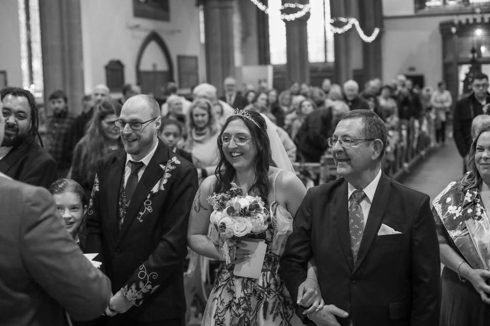 At the alter