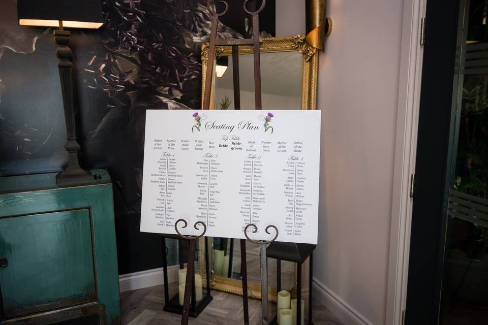 Seating plan