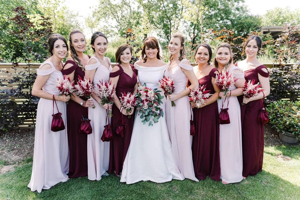 Bridal party makeup