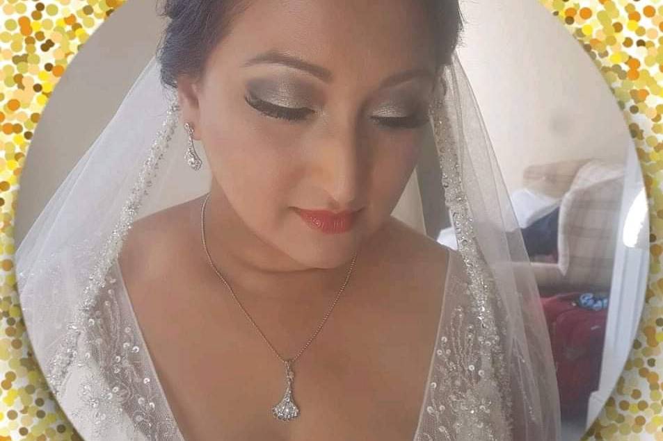 Bridal makeup @ Mulberry House