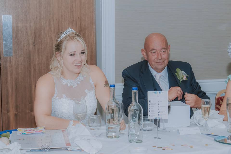 Signing the papers