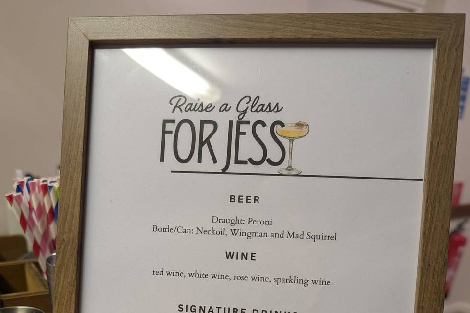 Personalise Menus