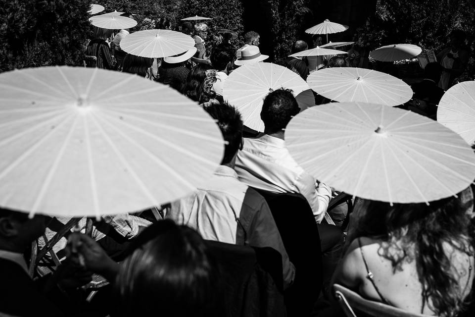 South of france umbrellas