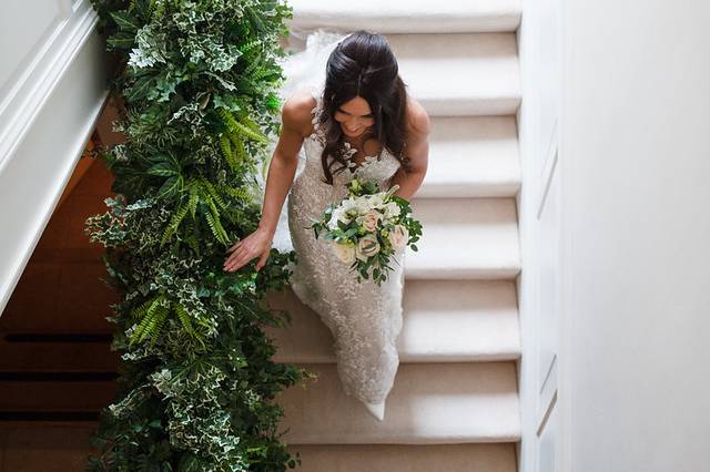 Bride on the staircase