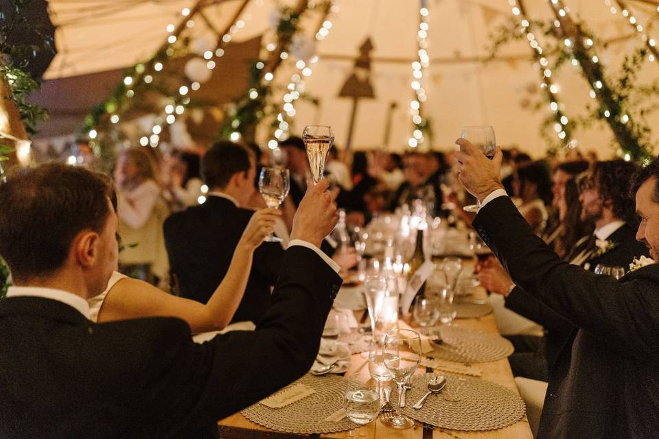 Raising a glass