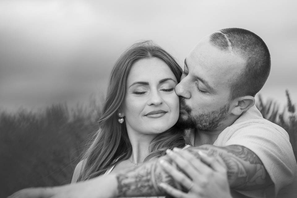 Couple in field