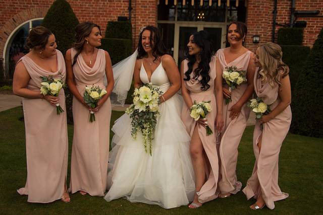 Bride and bridesmaids