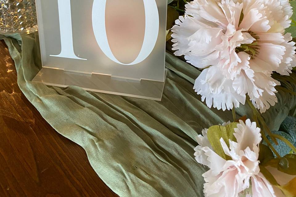 Table number signs
