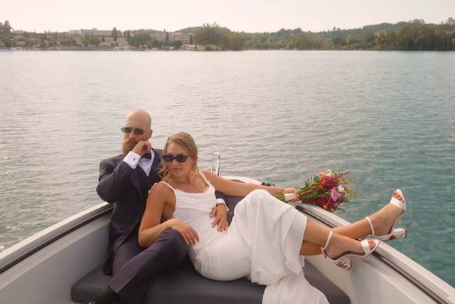 Couple On A Boat