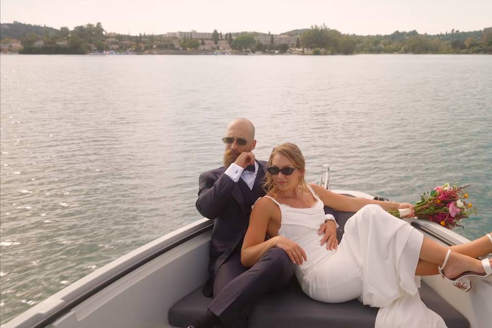 Couple On A Boat