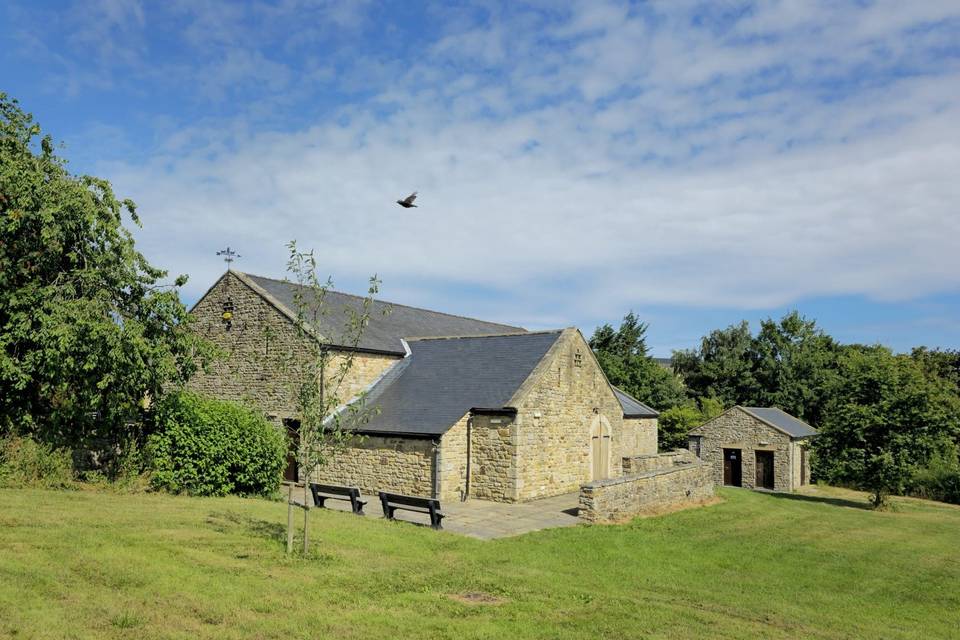 View of Hall from the field