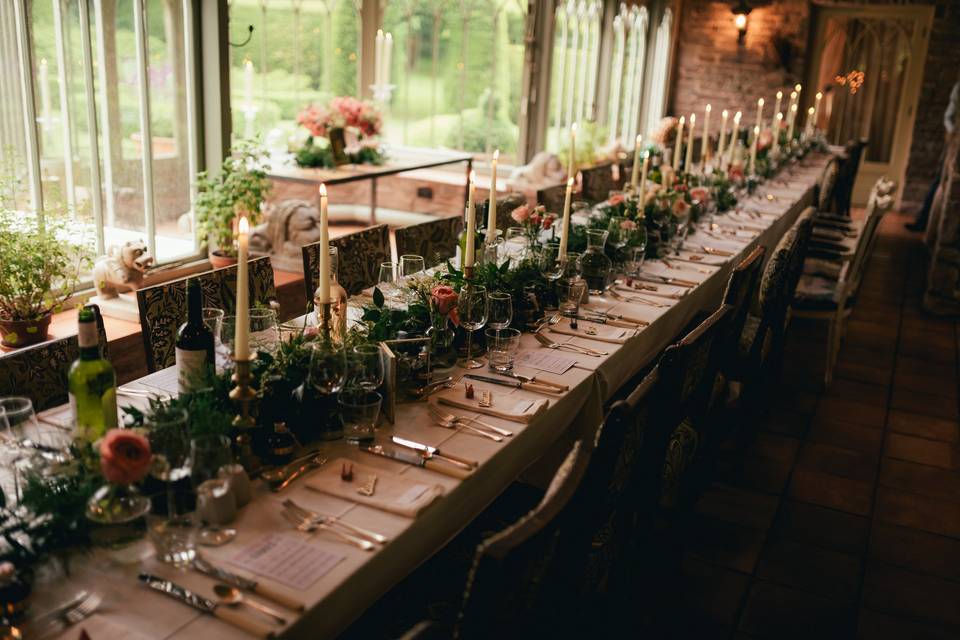 Conservatory Table Setting