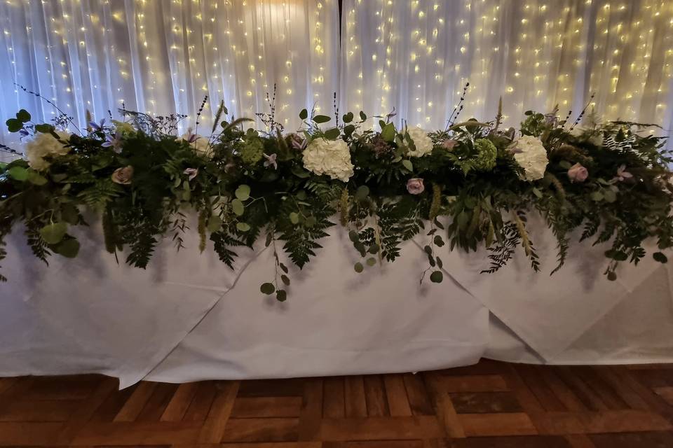 Top table flowers