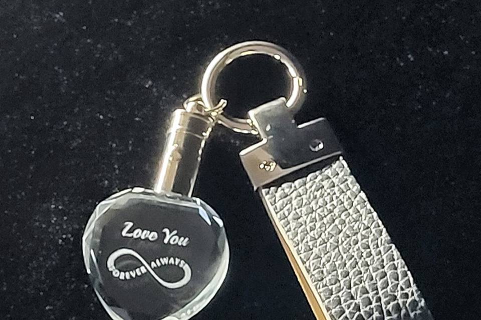 Luxury leather keychain