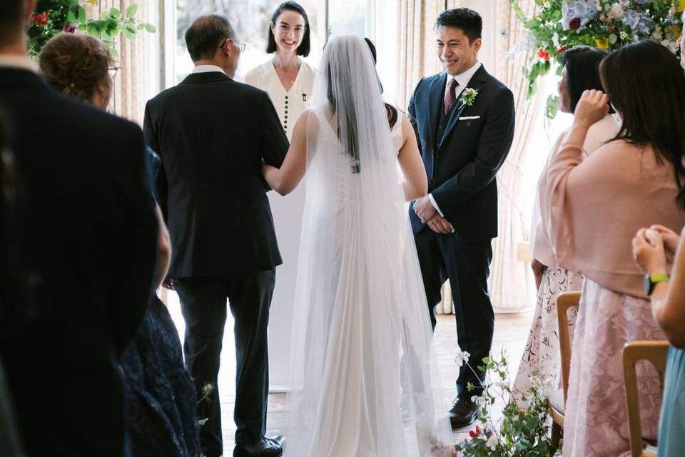 Kew Gardens wedding ceremony