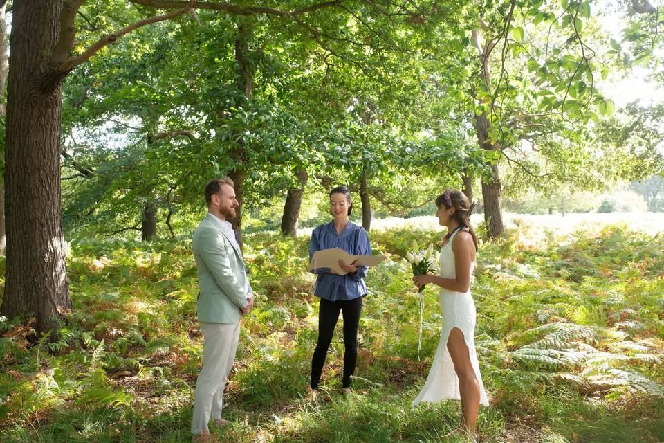 Richmond Park elopement