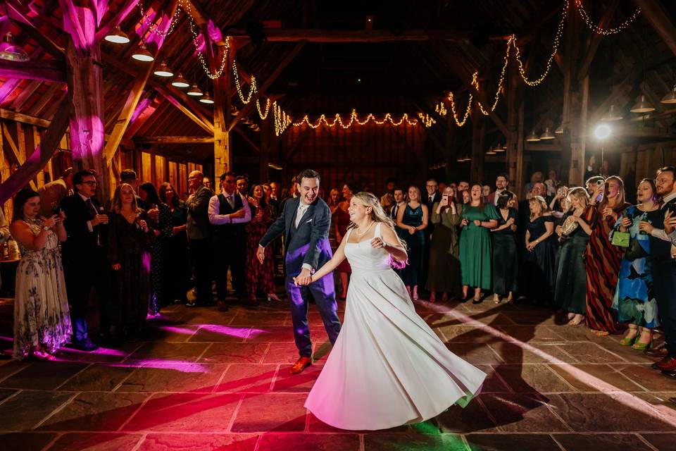The first dance in the Barn