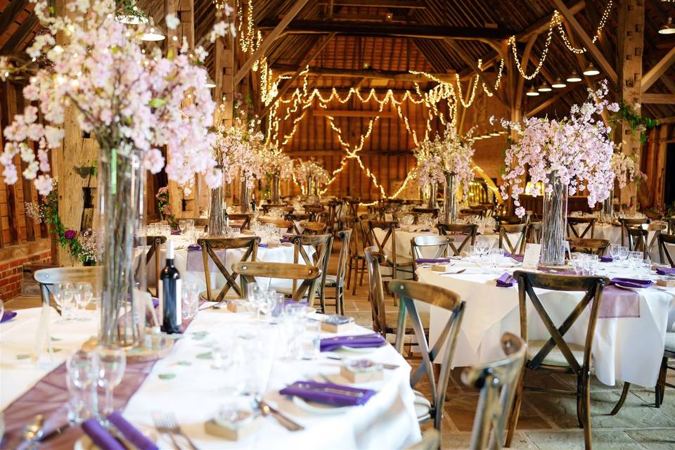 Tall floral arrangements