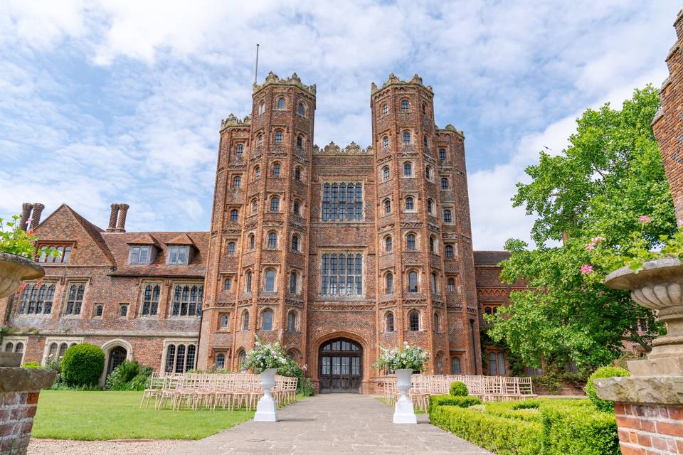 Garden wedding ceremony