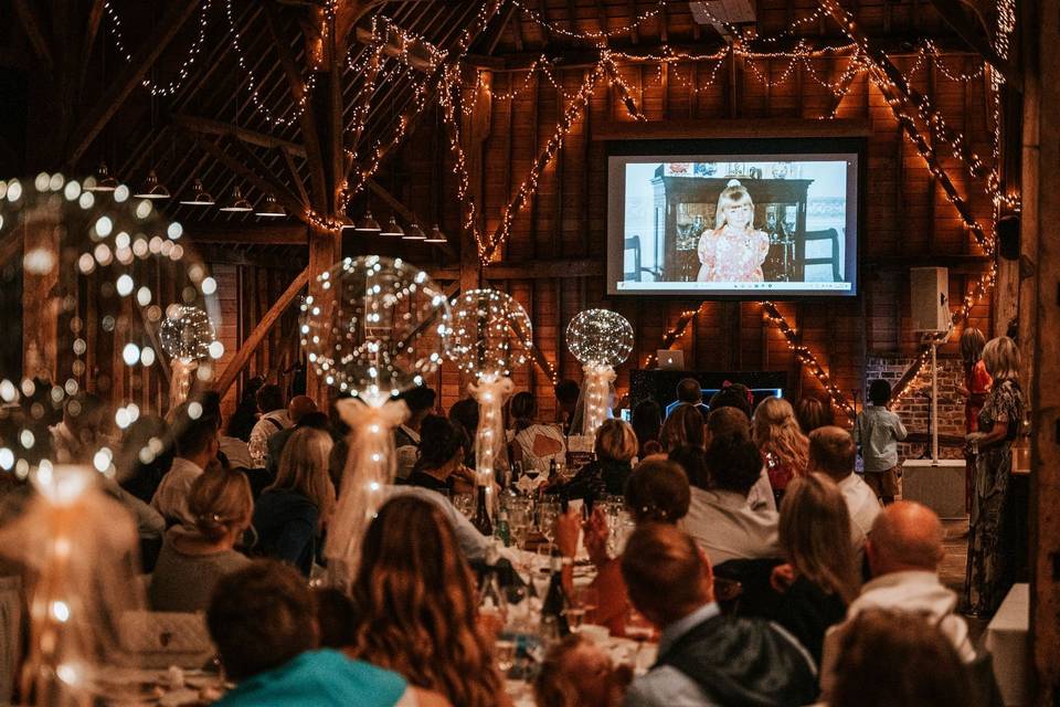 Images on the projector