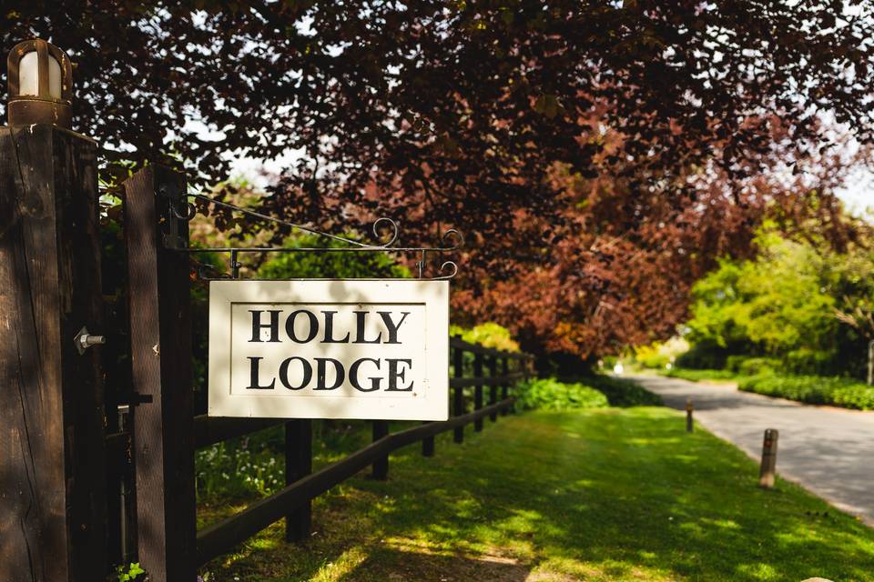 Holly Lodge Sign
