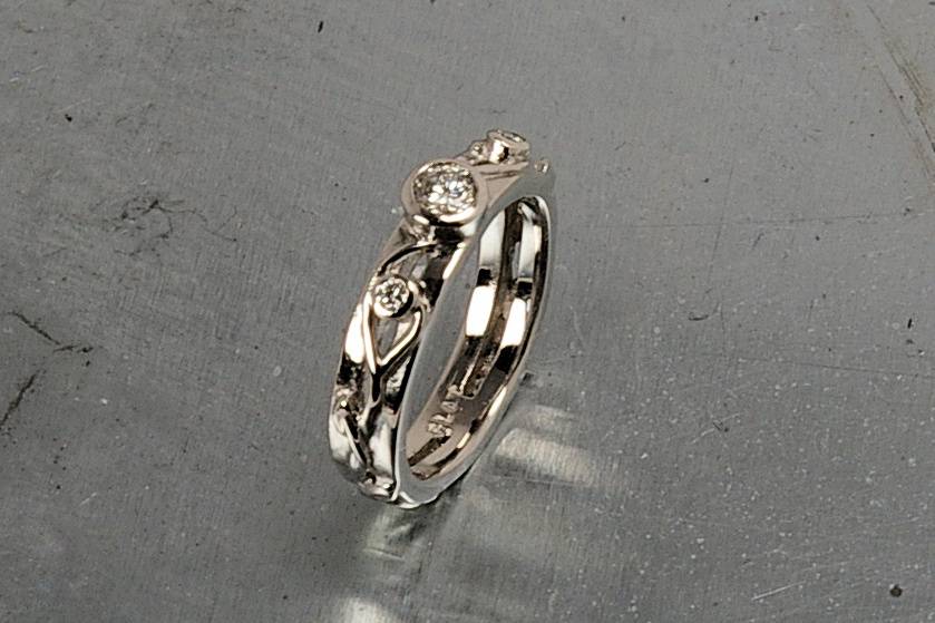 Platinum & diamond ring