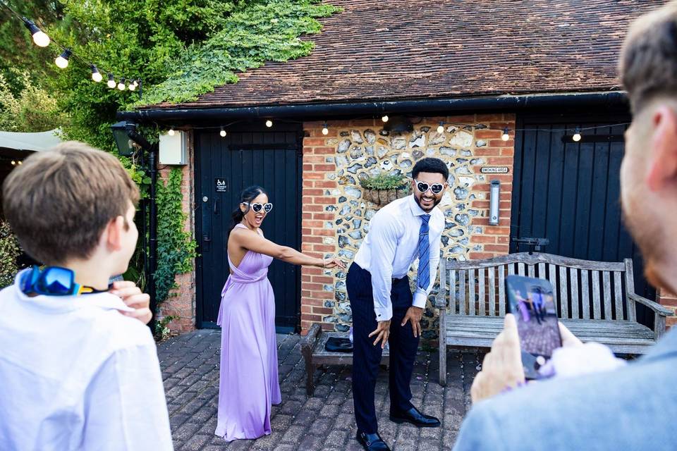 Guests having fun