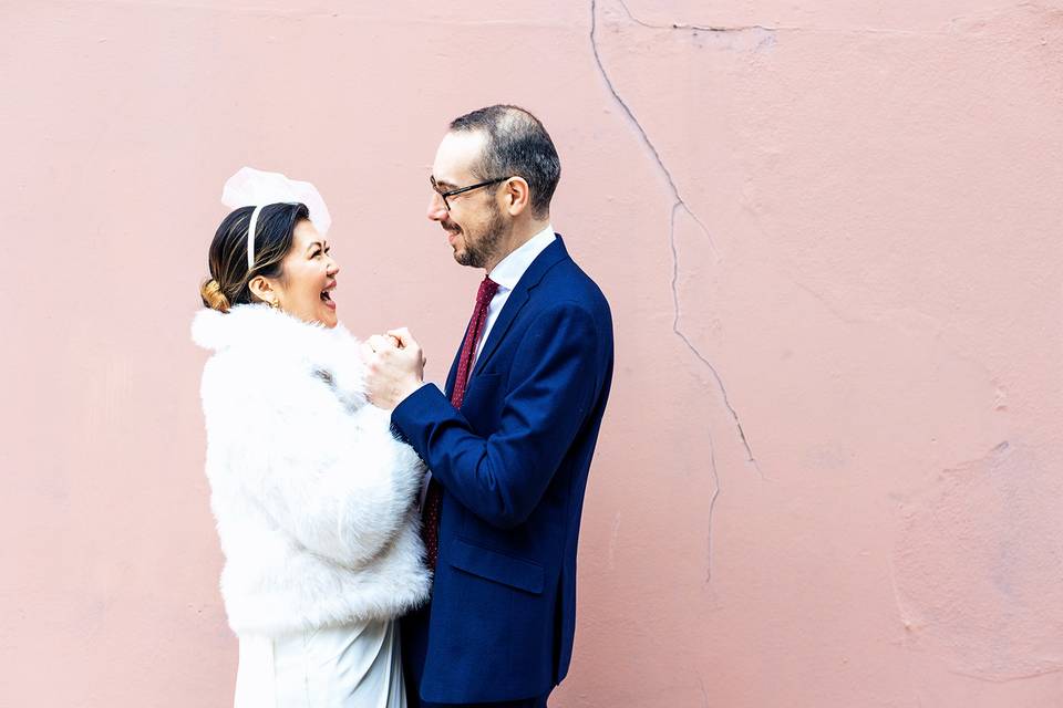 Couple portrait in London
