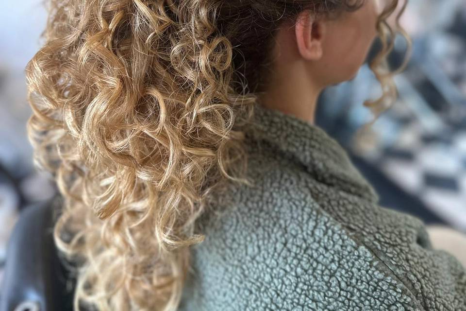 Curly girl pony