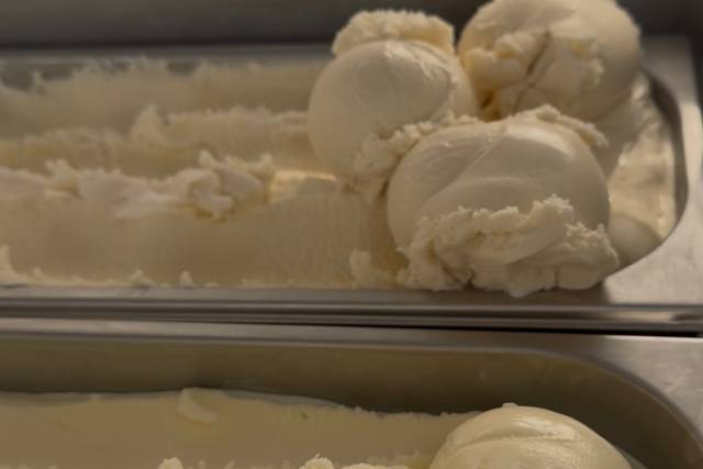 Ice cream ready to scoop