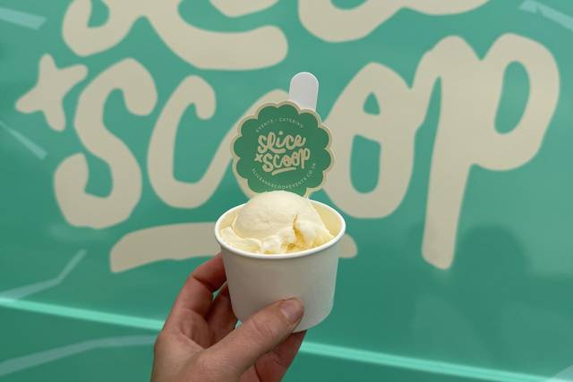 Milk flower ice cream