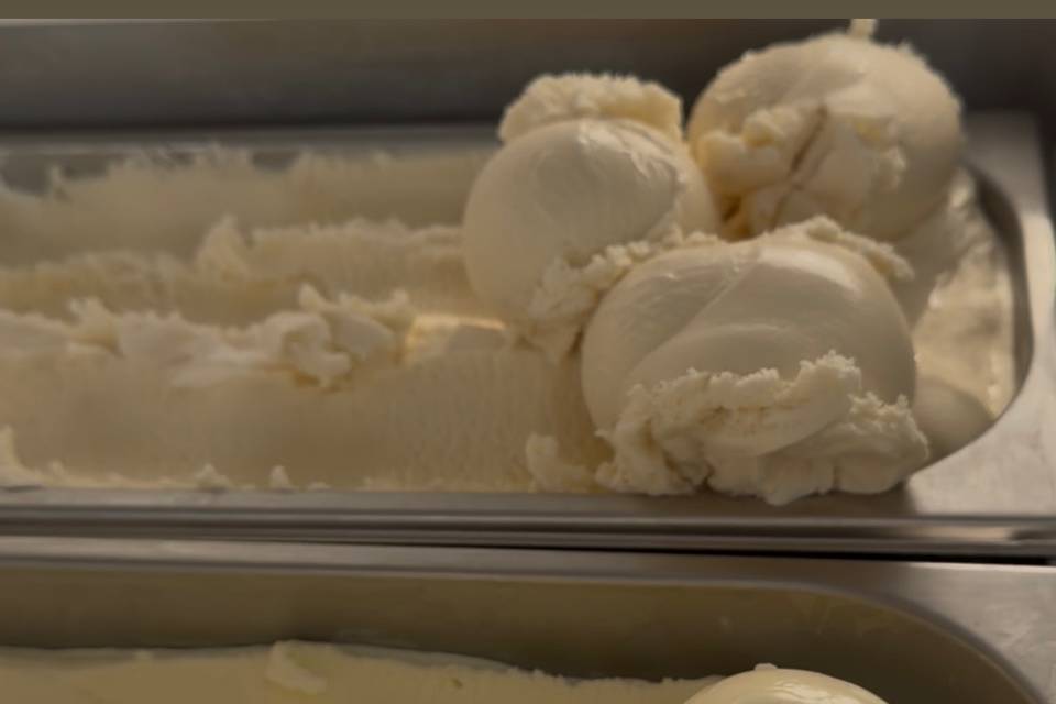 Ice cream ready to scoop