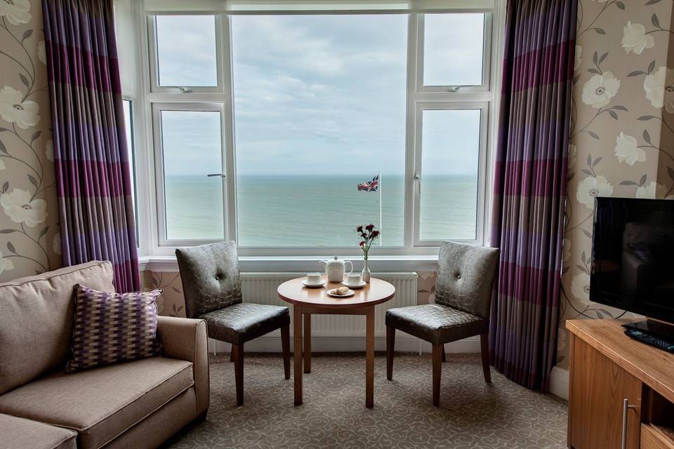 Comfortable bedrooms with ocean views