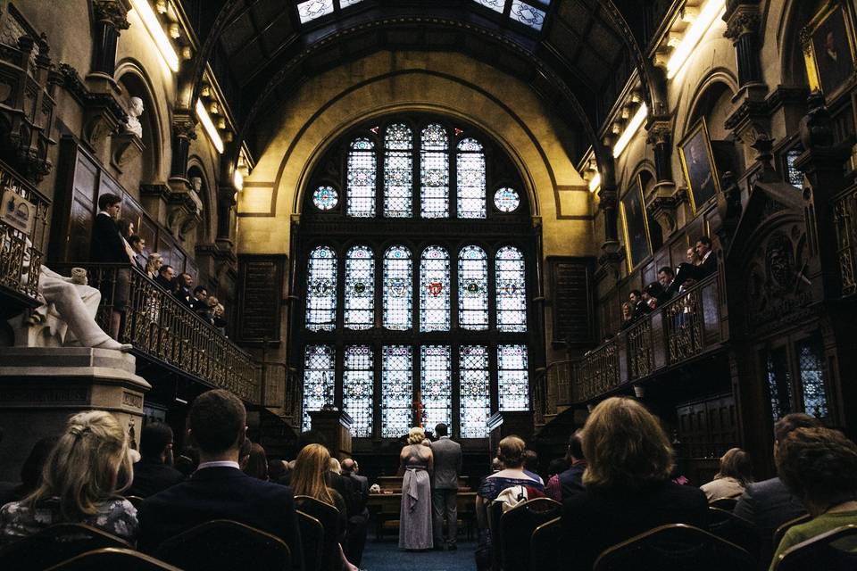 Ceremony in Wood Hall