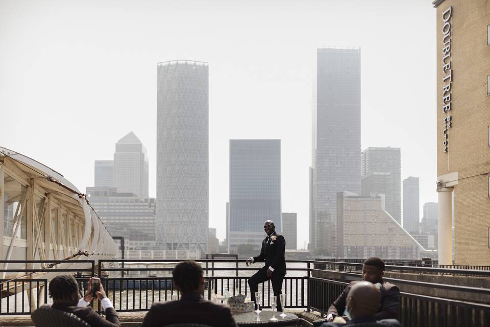 London backdrop