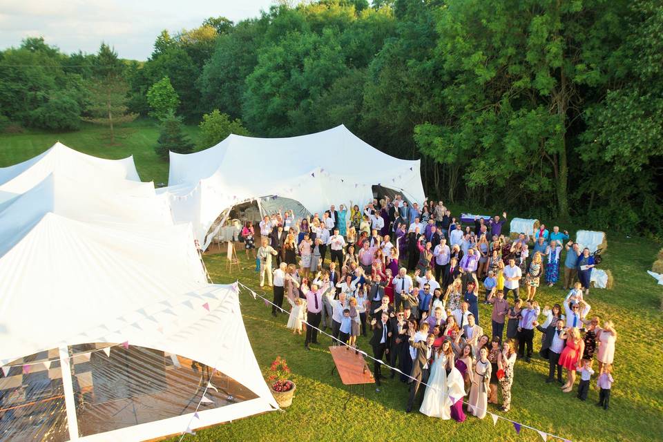 Capri marquee from above